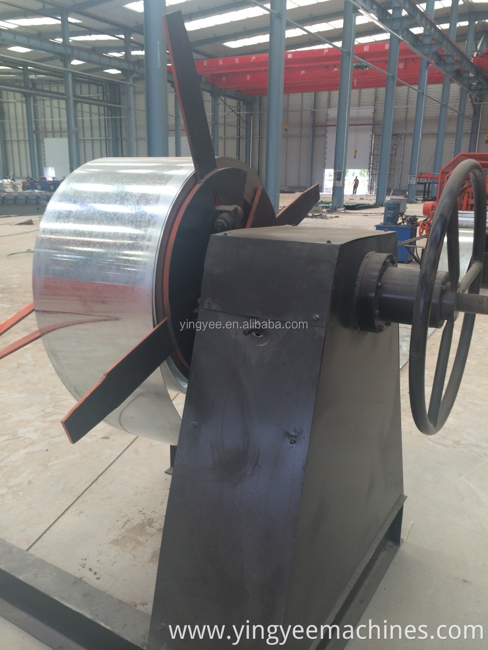 manual type decoiler .uncoiler for steel coils